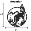 Wilk w kole DEKORACJA ŚCIENNA obraz na ścianę